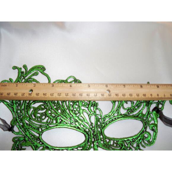 Green lace mask lace mask prom party masquerade halloween costume mask - Picture 4 of 7